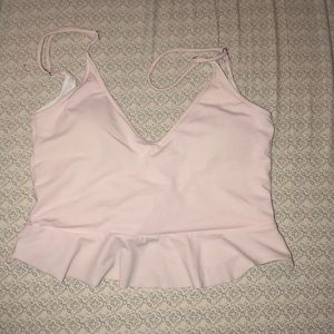 Kortni Jeane Scoop Neck top in pale pink